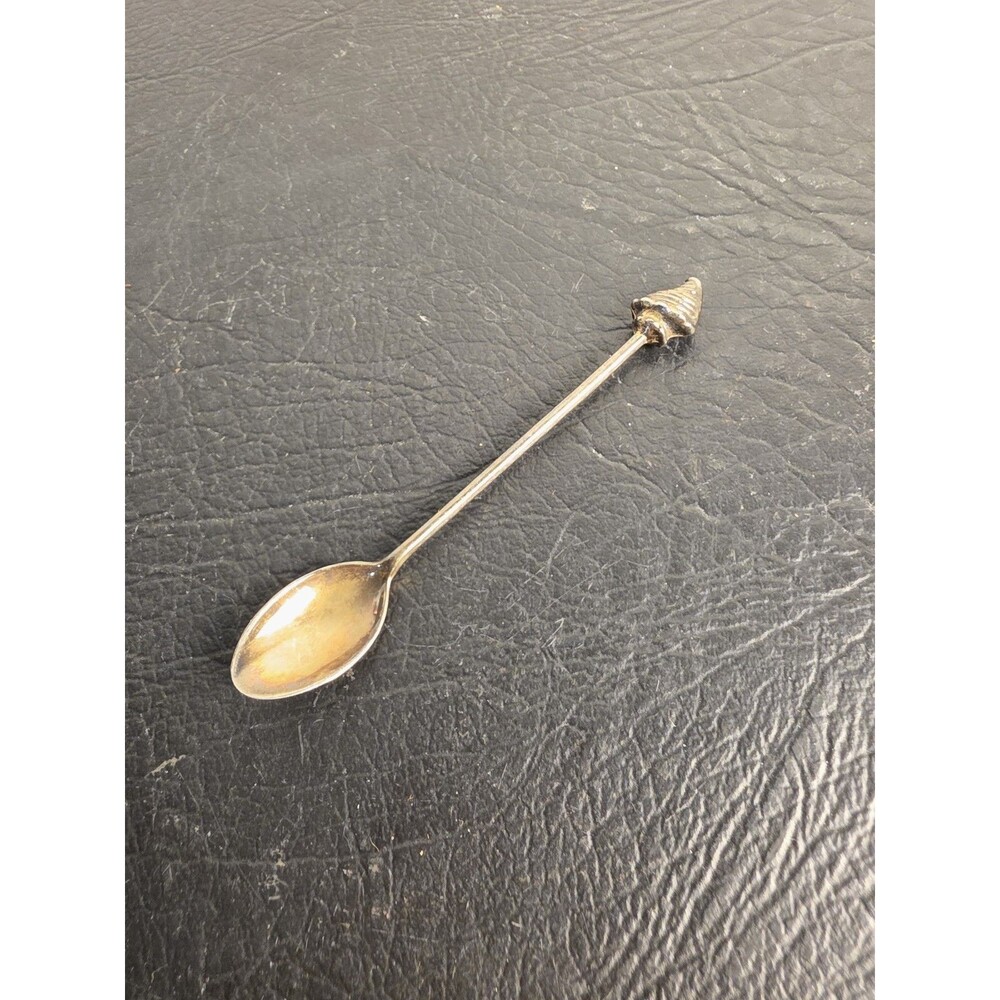 Sea Shell Sterling Silver Spoon Vintage